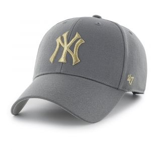 47 Brand 47 Casquette Mlb New York Yankees Metallic Snap Mvp One Size Charcoal