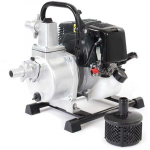 wiltec Pompe d'essence à eau 1kW 6500tr/min Pompe jardin 8000l/h Hauteur de refoulement 30m