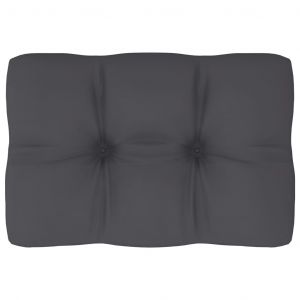 VidaXL Coussin de canap&eacute; palette Anthracite 60x40x12 cm