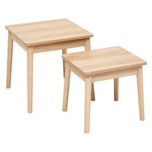 Tables gigognes Abana bois clair