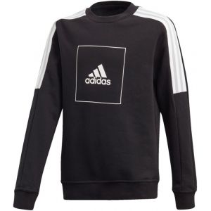 Image de Adidas Sweatshirts Athletics Sport Crew - Black / Black / White - Taille 152 cm