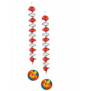 2 Décorations à suspendre c valiers 60 cm Taille Unique