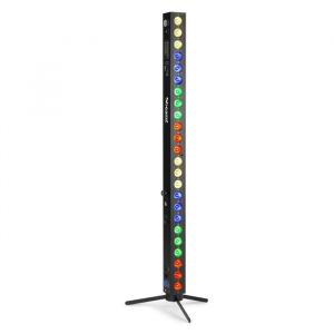 Beamz BBB243 - Barre LED projecteur sur batterie, 24 x LED RGB 3 Watts, mode DMX