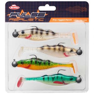 Berkley Leurre Souple Pulse Realistic Perch 110 Mm 113g 4 Unités One Size Multicolour