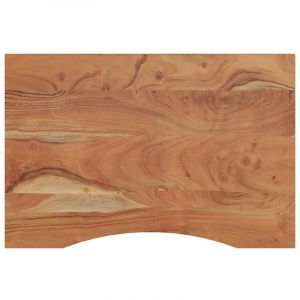 VidaXL Dessus de bureau 100x60x2,5 cm rectangulaire bois massif acacia