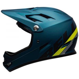 Bell Sanction Casque de vélo Unisexe pour Adulte, Bleu Mat/Hi-viz, L