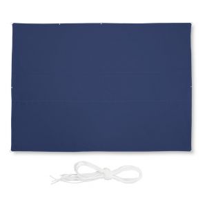 Relaxdays Voile d'ombrage, 3,5 x 4,5 m, imperm&eacute;able, protection anti-UV, tendeurs, terrasse, balcon, rectangulaire, bleu