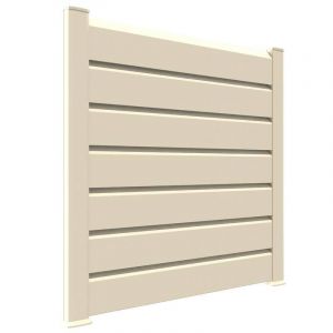 Kit cloture - Lame 16cm - PVC Beige - LG: 12m x H: 1m74