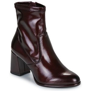 Tamaris Femme Damen Boot Heel 1-25357-41 Bottine, Brevet Merlot, 36 EU