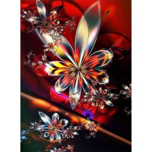 Figured&rsquo;Art Diamond Painting Broderie Diamant 40x50cm Toile Enti&egrave;re Roul&eacute;e avec Strass Perles Carr&eacute;s - Design Fractal - Kit Complet 5D DIY Activit&eacute; Manuelle Loisirs Cr&eacute;atifs Adultes