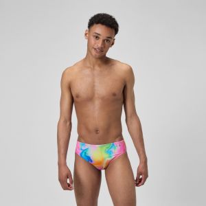 Speedo Slip de bain Homme Club Training imprimé rose/jaune