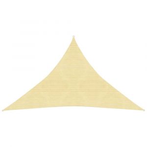 Voile toile d'ombrage parasol 160 g/m² PEHD 3,5 x 3,5 x 4,9 m marron 02_0009145