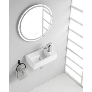 Wiesbaden Rhea fontaine droite 45.5x26x12cm blanc