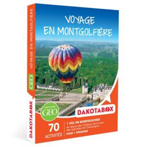 Dakotabox Voyage en montgolfi&egrave;re - Coffret Cadeau Sport & Aventure - 1 vol en montgolfi&egrave;re pour 1 personne