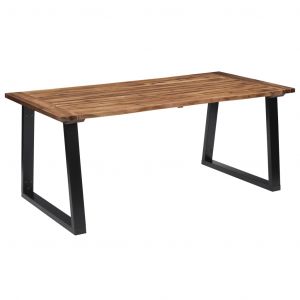 Image de VidaXL Table de salle à manger Bois d'acacia massif 180x90 cm