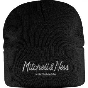 Mitchell & ness Bonnet Tricot à Revers Pinscript Noir Taille Unique