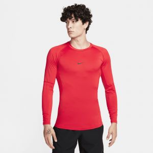 Nike Haut de fitness ajusté à manches longues Dri-FIT Pro pour homme - Rouge - Taille L - Male