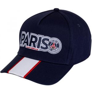 Psg Casquette - PARIS SAINT GERMAIN - Collection officielle - Coton - Taille réglable - Bleu