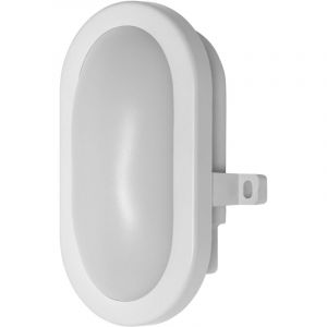 Osram Applique murale LED 6W cloison, 4000K, 420 lm, IP54, IK06, antichoc, boîtier en polycarbonate blanc, angle d'éclairage 120°, pour caves et garages