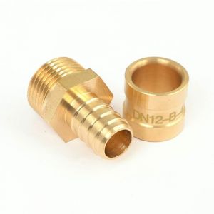 Boutté Raccord PER à glissement - Union mâle - Diamètre 12mm - Filetage 12x17