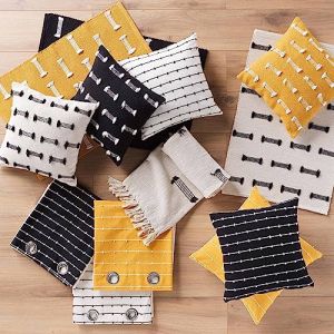 Rideau coton recyclé (140 x 240 cm) Linechic Ecru