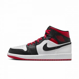 Jordan Air 1 Mid "Alternate Bred" Homme" - WHITE, WHITE - Taille 45.5