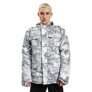 Brandit Winter Jacket Veste d'hiver Britannia, Blizzard Camo, XXL Homme