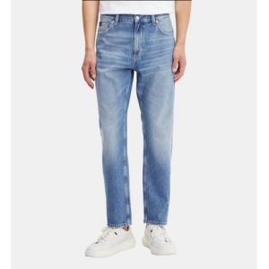 Calvin Klein Jean dad tapered coton d&eacute;lav&eacute; Bleu Jeans - Couleur Bleu - Taille S