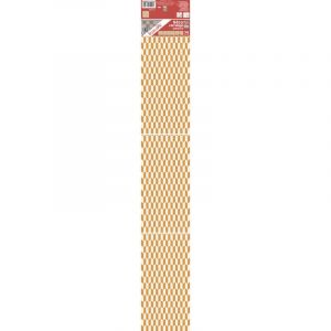 Plage Sticker carrelage adhésif décoratif autocollant lessivable, carreaux graphiques effet trompe l'oeil orangés modernes, x6, 15 cm x 15 cm - Jaune / doré