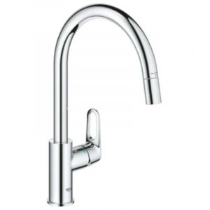 Grohe BauFlow mitigeur évier monotrou, chrome (G30549000)