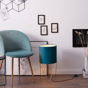 Brilliant AG | Atami lampadaire laiton brossé/essence | 1x A60, E27, 28W, convient aux ampoules normales (non incluses)