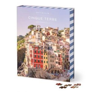 Galison Puzzle 1000 pièces : Cinque Terre, Book Puzzle Gray Malin