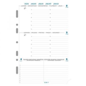 Exacompta Recharge Exatime 21 Semaine sur 2 pages Horizontal 210x142 mm