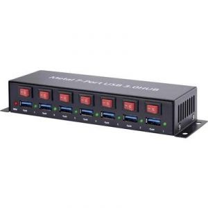 Renkforce Hub USB 3.0 7 ports pour montage mural