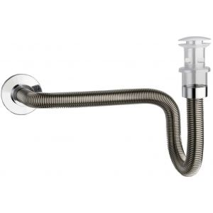 Ondyna Siphon flexible passe-partout pour lavabo Diamètre 32 Longueur 50 cm