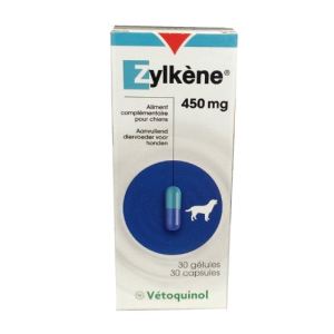 Image de Schering-Plough Vétérinaire Zylkène 450 mg - Compléments alimentaires anti-stress pour chien + de 30 Kg