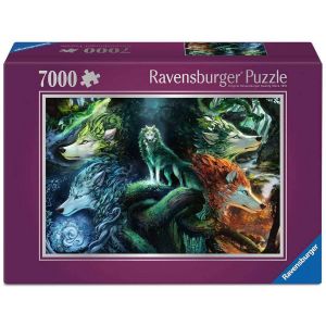 Ravensburger Puzzle 7000 pièces : Le loup au c&#339;ur des éléments
