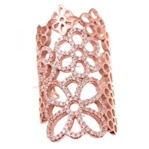 Folli Follie Bague Pour Femme - 3r15s135rc-52 - Argent Sterling - Oxyde De Zirconium - Diam&egrave;tre 52