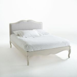 Image de Lit avec sommier Trianon Blanc, Gris Foncé Taille 140x190 cm;160x200 cm