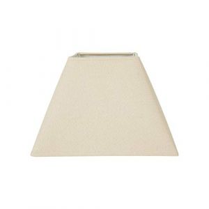 Ostaria Abat-jour - Carré - Beige - Pour lampe - Base 27 cm - Culot E27 avec réducteur