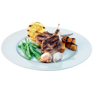 Lsa international Assiettes Plates Rebord Dine - Lot de 4 - 27cm