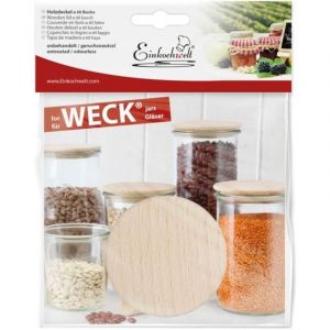 Weck Couvercle En Bois 60mm Hêtre