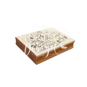 Florilèges Design Tampon bois Le village