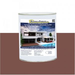 Matpro Etanch&eacute;it&eacute; Ext&eacute;rieure pour Toitures, Balcons et Terrasses Plates - 1 Kg Ton bois