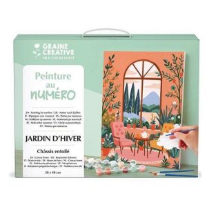 Graine Cr&eacute;ative PEINTURE AU NUMERO 30x40 cm - JARDIN D'HIVER