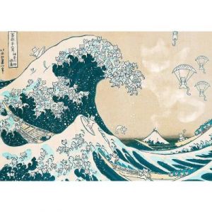 Trefl Puzzle 500 pièces : La grande vague de chats