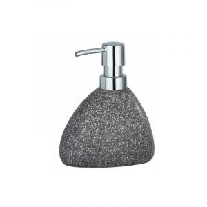Wenko Distributeur Savon Liquide, Céramique, Pion gris