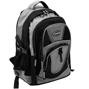 Deuba Sac &agrave; dos 34L Gris - Sac &Eacute;cole Sport Randonn&eacute;e Voyage Camping - Cartable