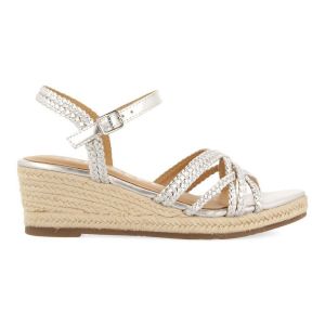 Gioseppo Femme Lelant Sandale Cage Espadrille, Argent métallique, 36 EU