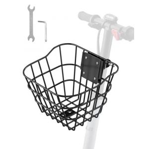 Panier Avant De Vélo Et Trottinette Électrique Métallique-Vevor-Avec Support Fixe, 245 X 215 X 180 Mm-Charge 9 Kg